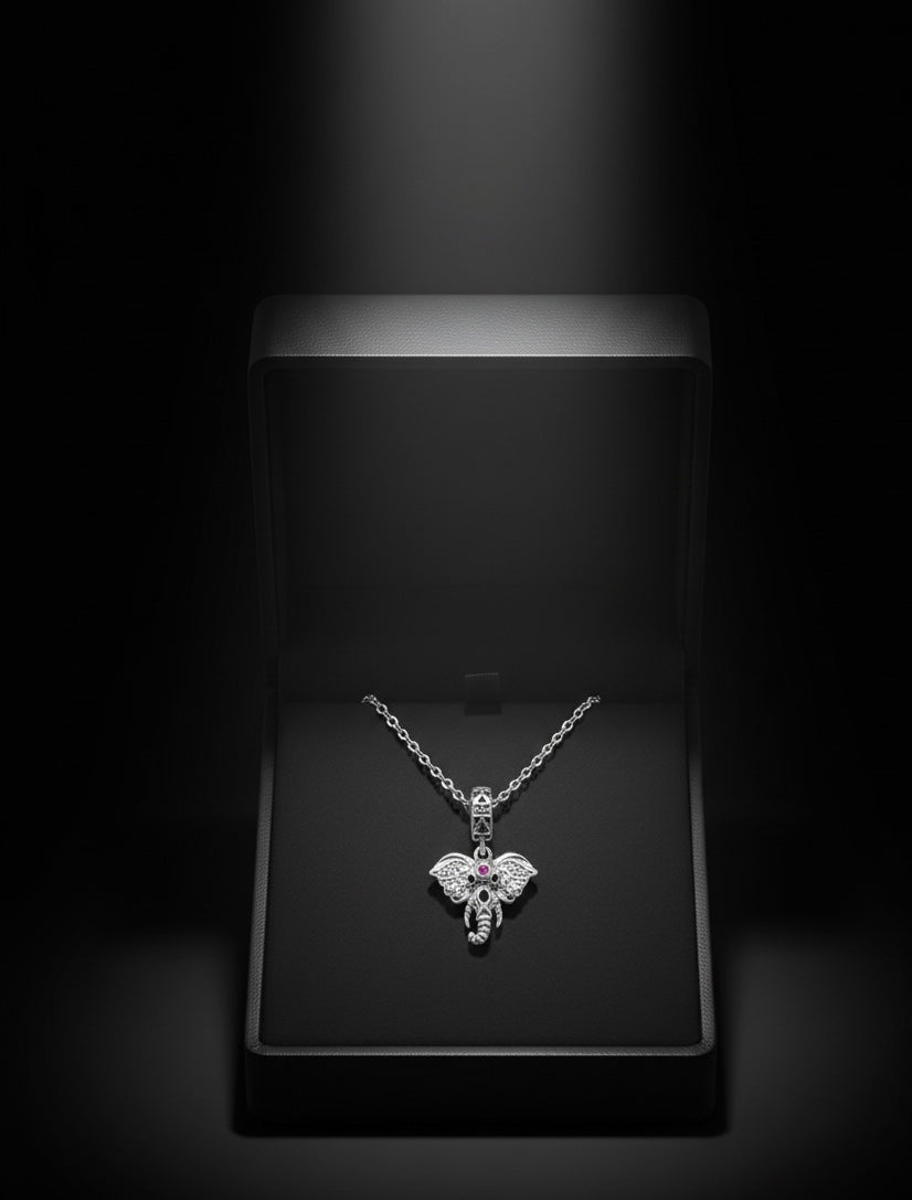 Bereket fili kolye çarpıcı not ve kutulu