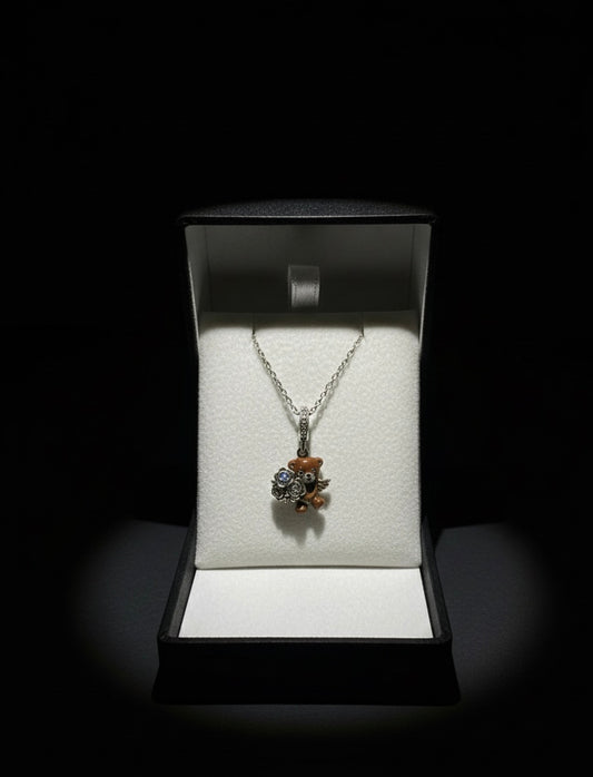 Sevgilime teddy bear kolye çarpıcı not ve kutulu