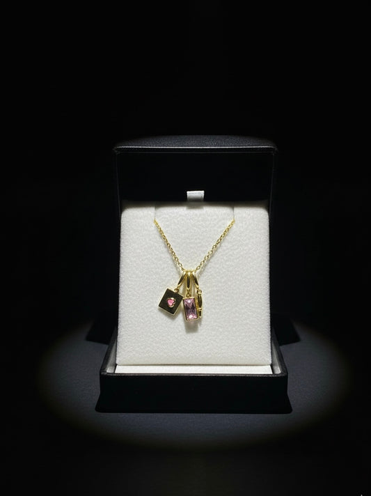 Sevgilime mektup kolye çarpıcı not ve kutulu