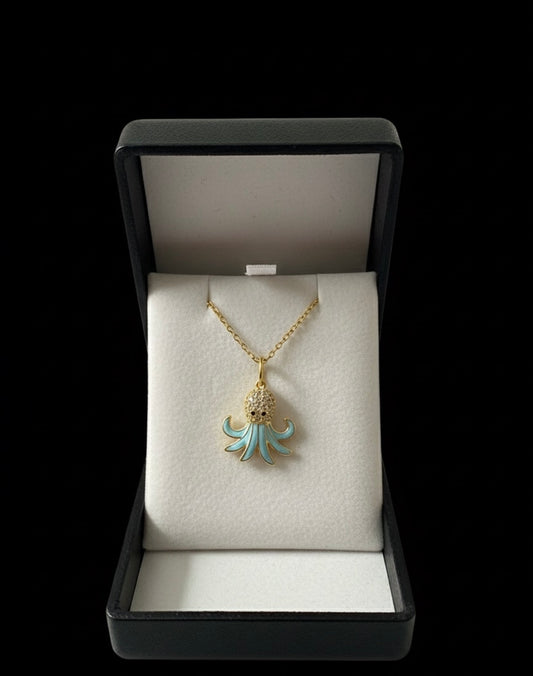 Kendime ışıltılı kolye çarpıcı not ve kutulu